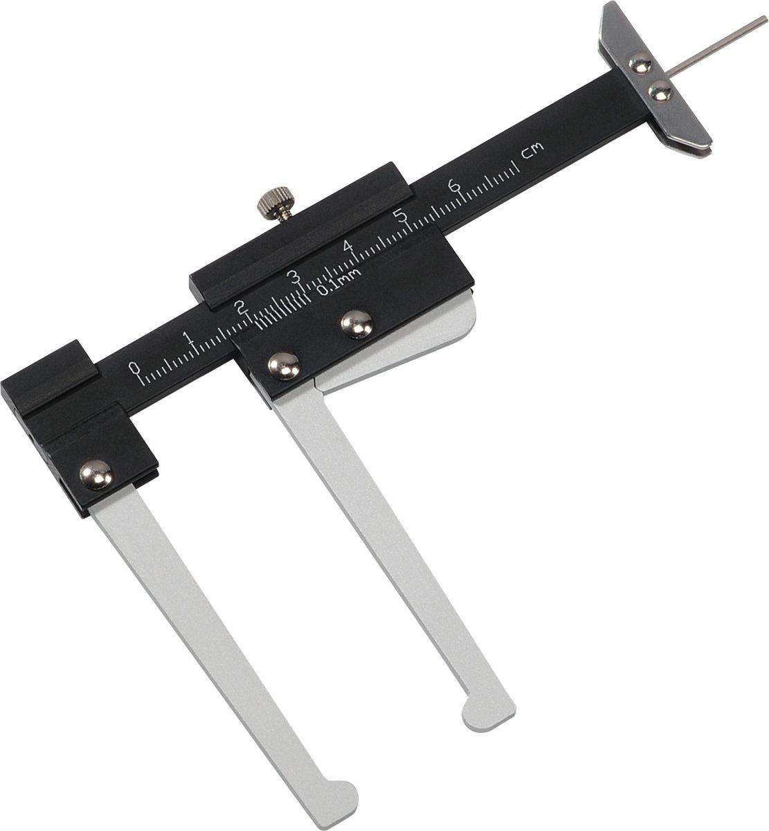 2 in 1 Bremsscheiben-Messschieber und Reifenprofil-Messlehre