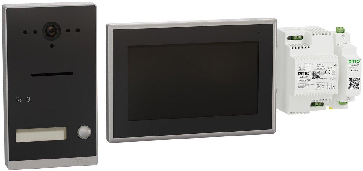 Listo Video Einfamilienhaus-Set TwinBus IP Anthrazitgrau AP