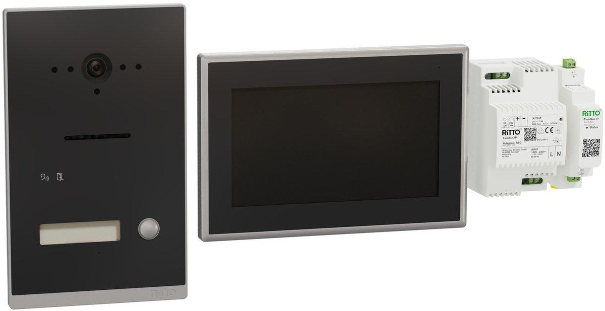 Listo Video Einfamilienhaus-Set TwinBus IP Anthrazitgrau UP