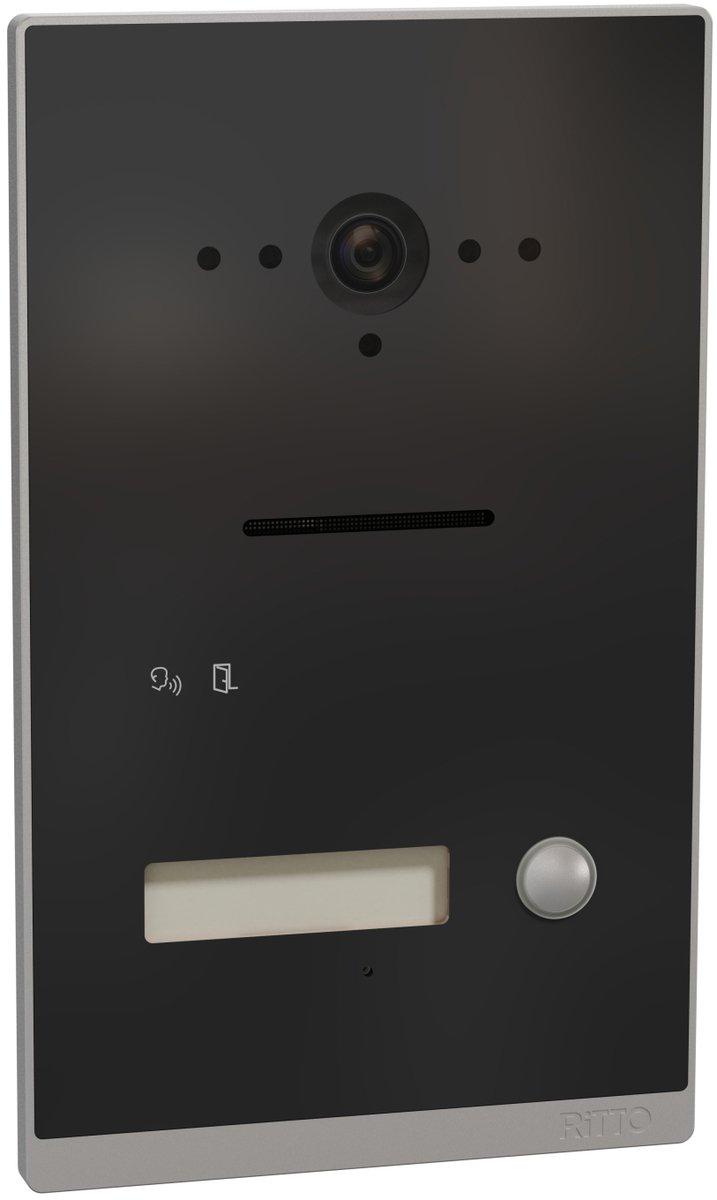 Listo Türstation Twinbus IP 1 Klingeltaste Rahmen Silber Anthrazitgrau UP