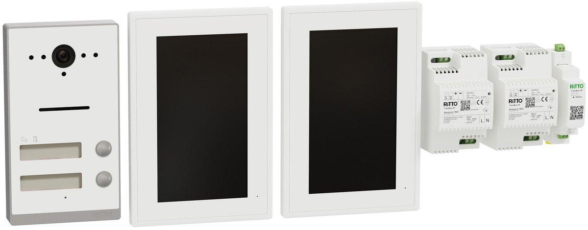 Listo Video Zweifamilienhaus-Set TwinBus IP Weiß AP