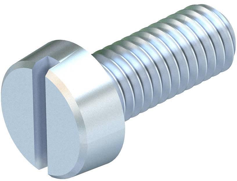 Zylinderkopfschraube Antrieb Schlitz M6x16mm St G