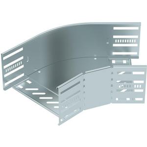 Bogen 45° für Kabelrinne horizontal 110x200 Stahl bandverzinkt