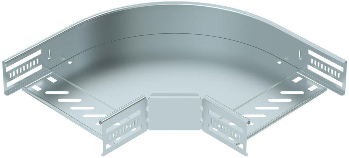 Bogen 90° für Kabelrinne horizontal 60x200 Stahl bandverzinkt