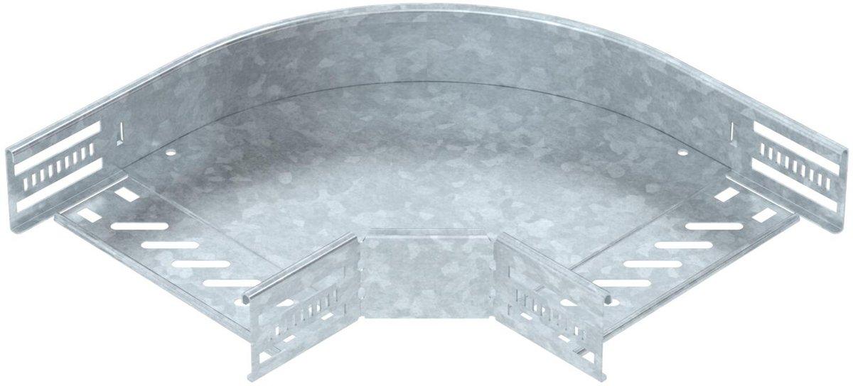 Bogen 90° für Kabelrinne horizontal 60x200 Stahl tauchfeuerverzinkt