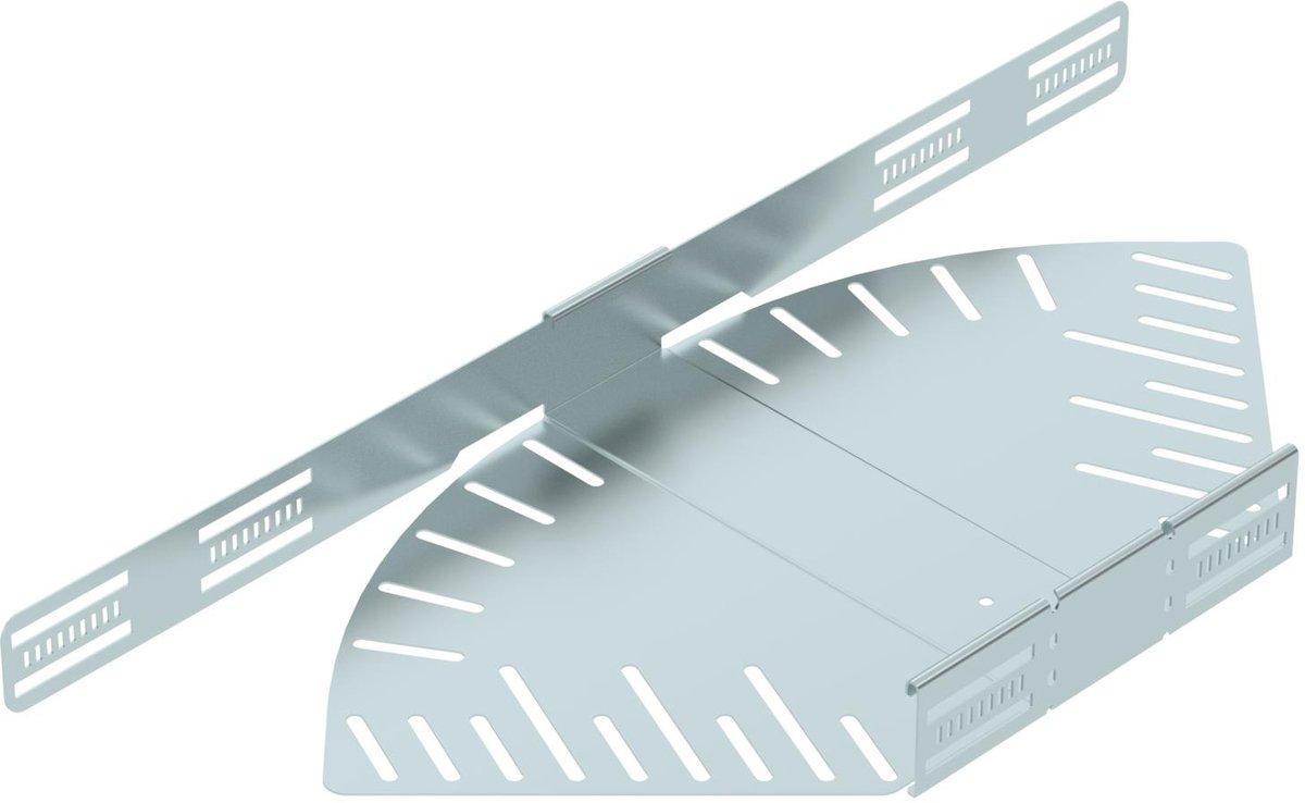 Bogen winkelverstellbar horizontal 60x300 Stahl bandverzinkt