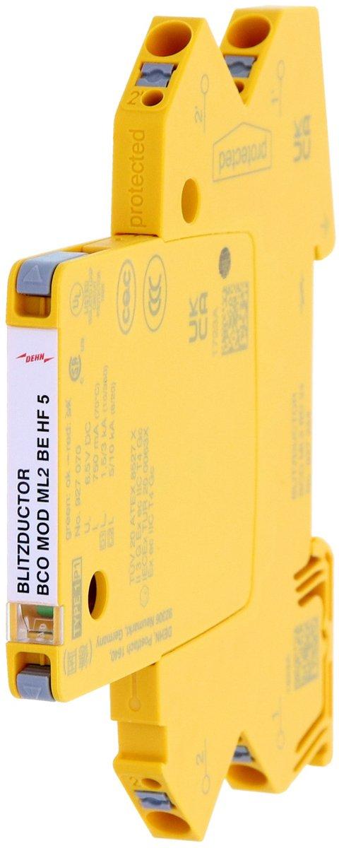 Modularer Kombi-Ableiter für 2 Einzeladern BLITZDUCTORconnect mit Defektanzeige