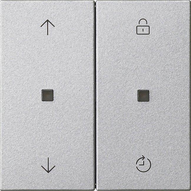 Gira eNet Funk Bedienaufsatz Memory Pfeile System 55 F Alu