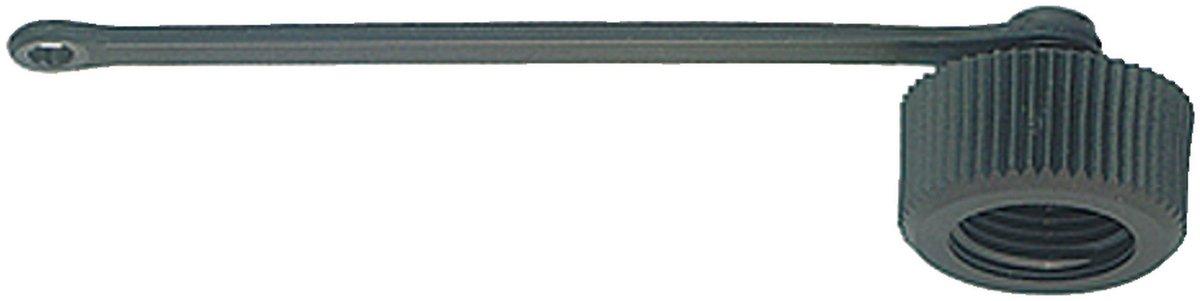 Schutzkappe für M12 Flanschstecker mit Halteband klein