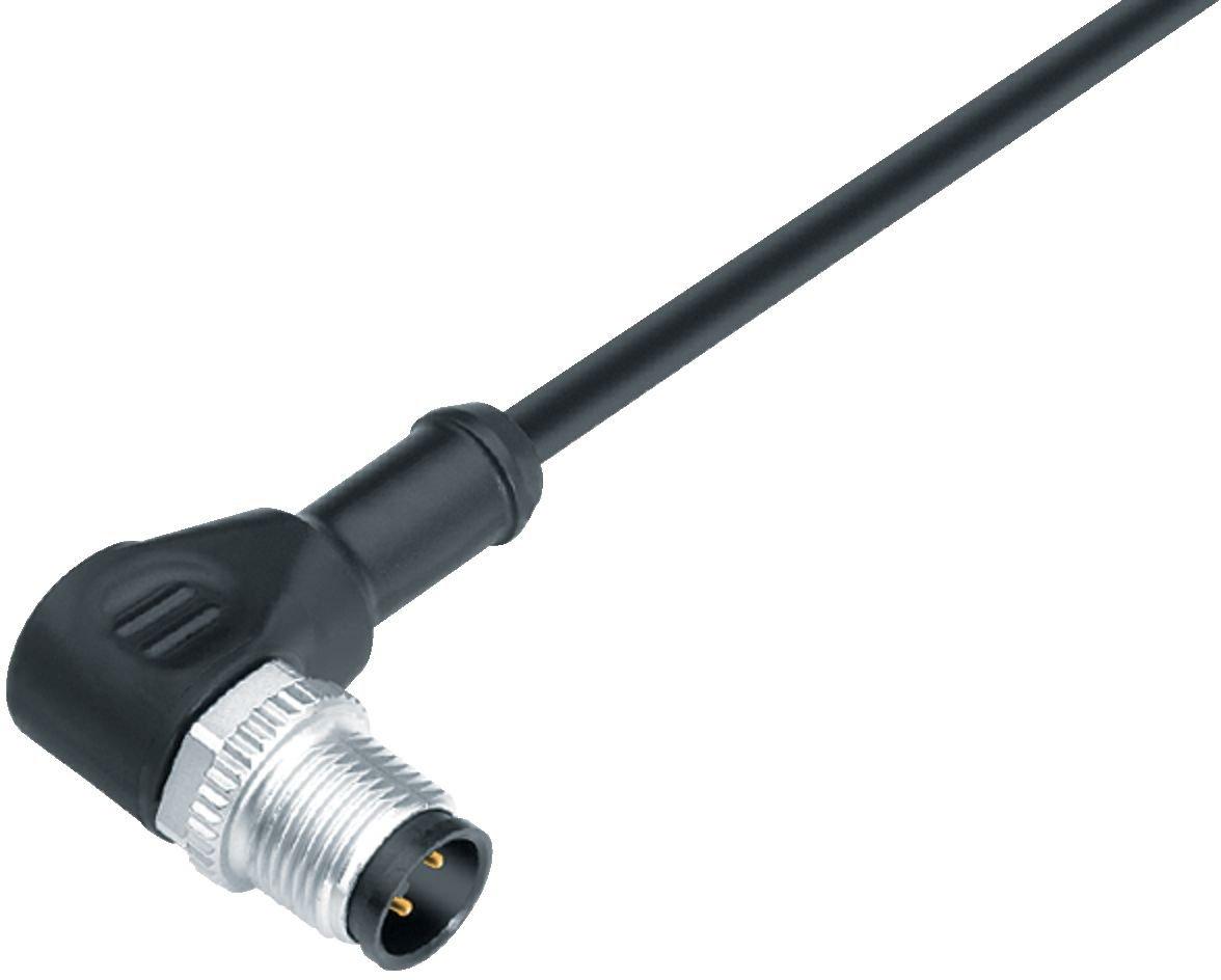 M12 Winkelstecker 4-polig mit Kabel IP67 UL PUR 4 x 0,34 mm² 5 m