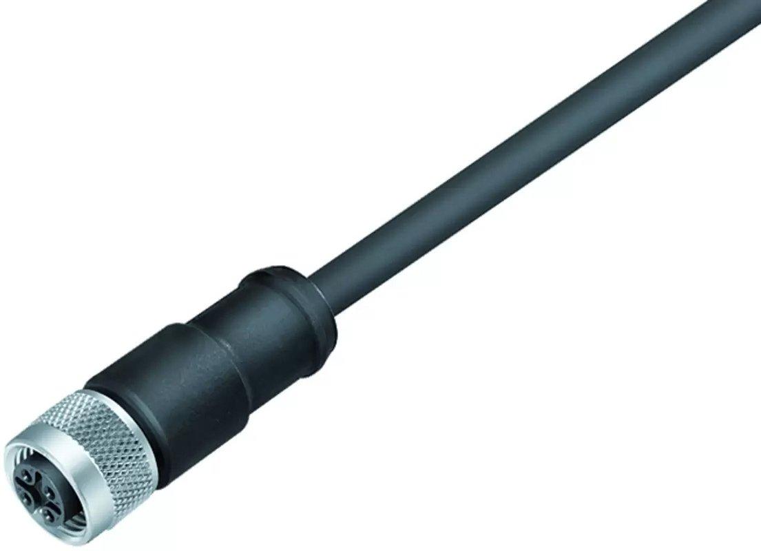 M12 Kabeldose 5-polig mit Kabel IP67 UL PUR 5 x 0,34 mm² 5 m EMV