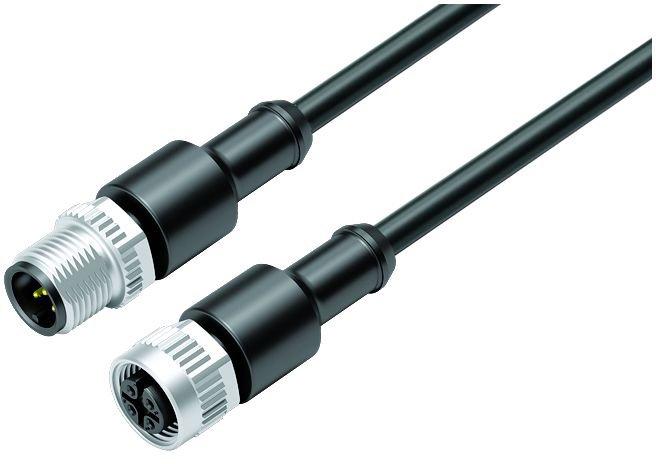 M12 Verbindungsleitung Stecker auf Dose Polzahl 5 5 x 0,34 mm² 1m