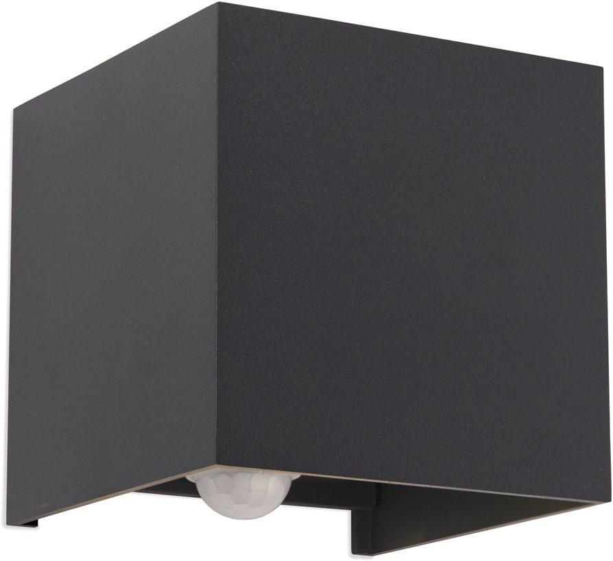 Wandleuchte CUBE-S AL 11-1314 anthrazit mit Sensor LED 13W 700lm