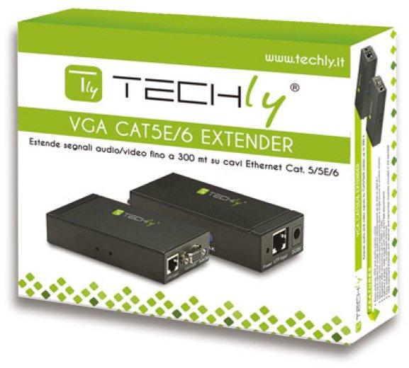 VGA- und Audio-Extender Set über Kat. 5/5e/6 (300m)