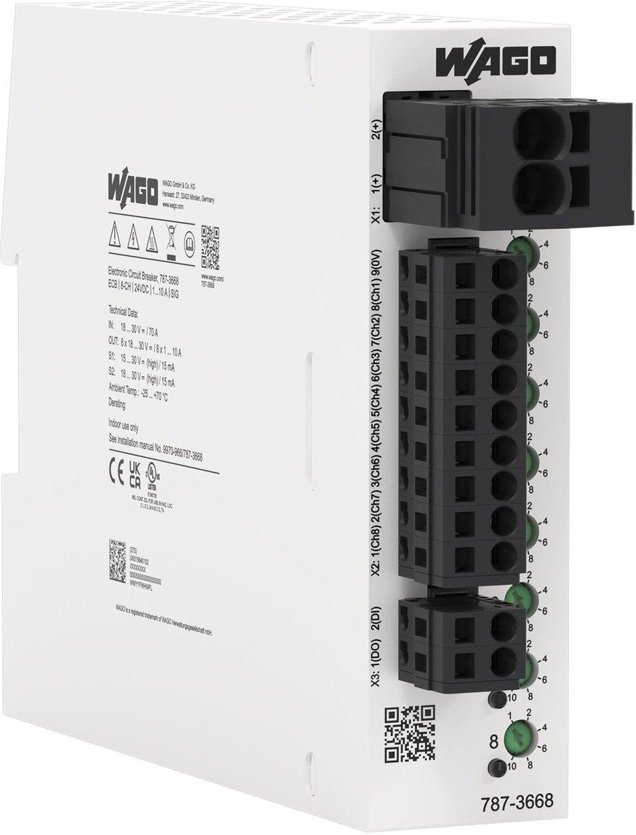 Elektronischer Schutzschalter 8-kanalig Eingangsspannung DC 24 V