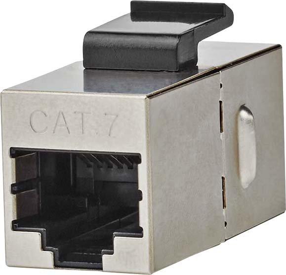Netzwerkkoppler Cat6a auf Cat7 geschirmt gerade