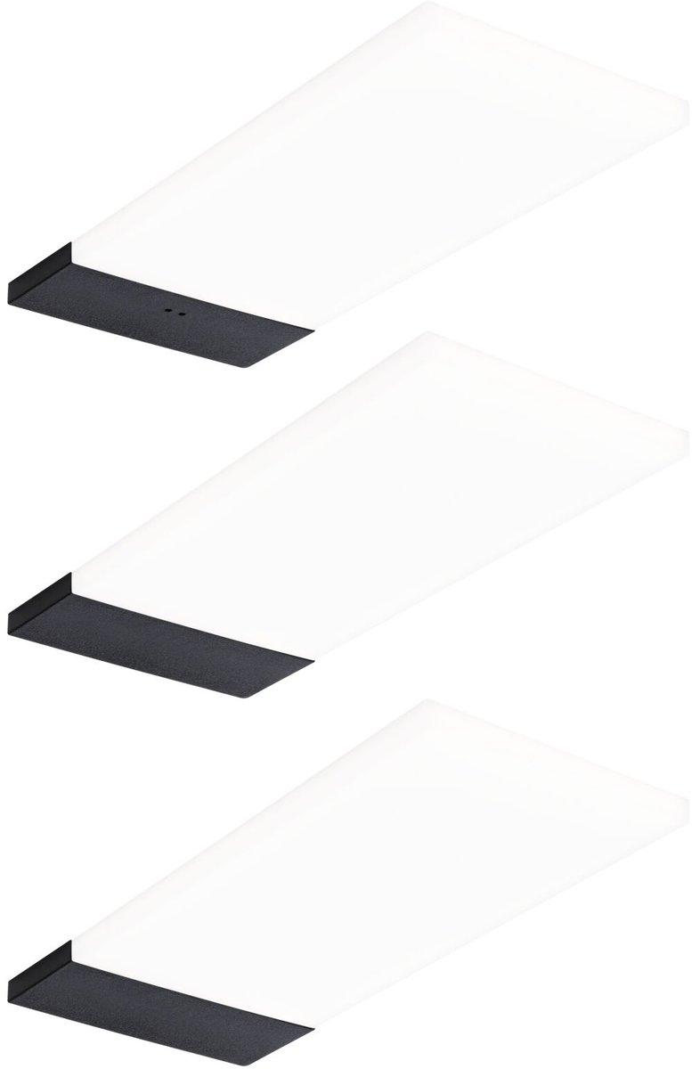 Unterbauleuchte Set Bredo PIR 3x2,5W 4000K 12V Schwarz 180lm 4000K