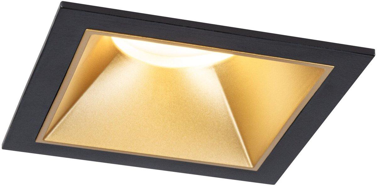 Einbauleuchte Set Cole Coin 3StepDim starr eckig 3x6W 2700K schw. gold 470lmIP44