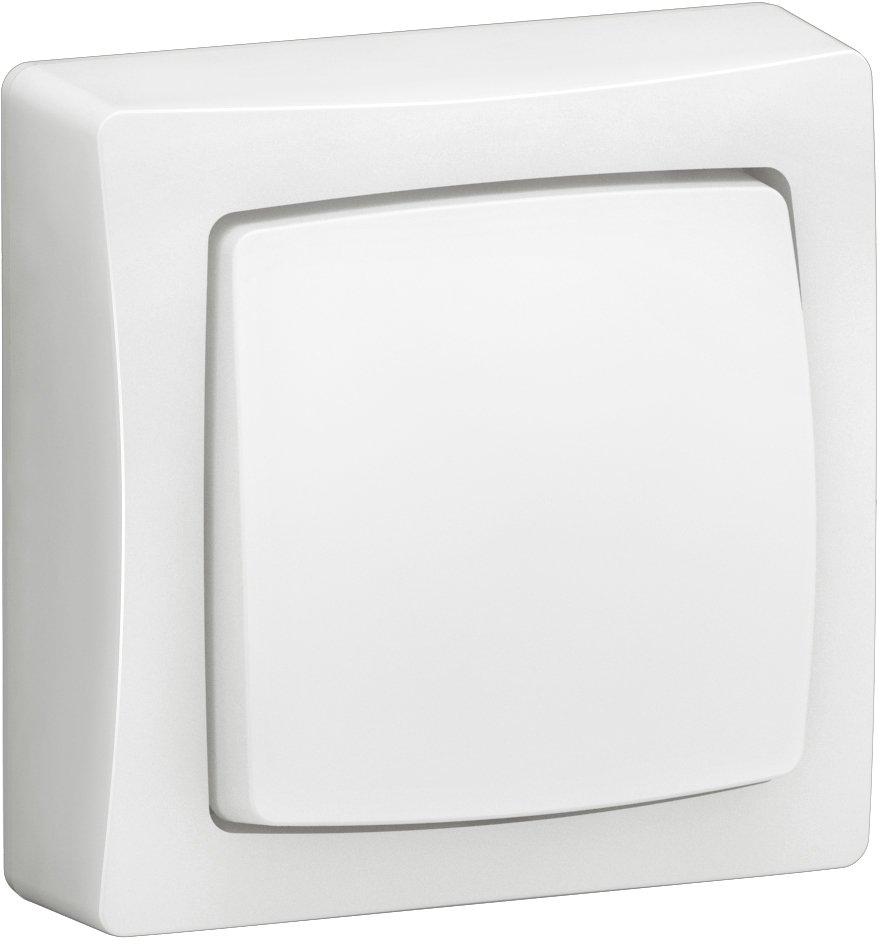 Umschalter oder Taster 10A 250V Komplettgerät weiß