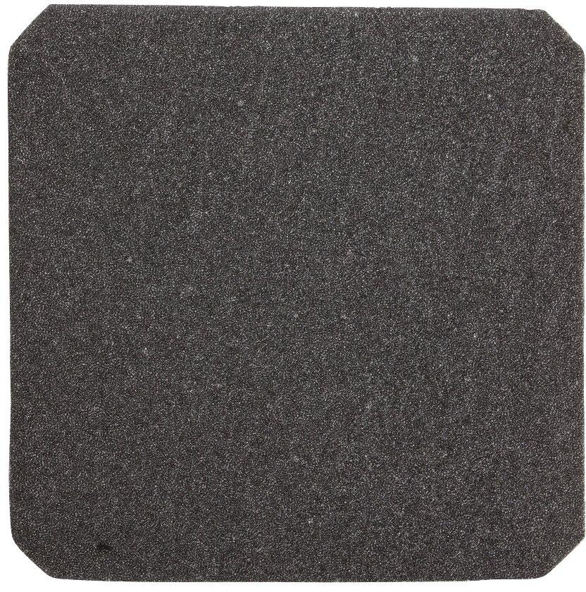 Ausgangsgitter-Ausschnitt schwarz Durchm. 108mm Außenabm. 124x124mm IP20