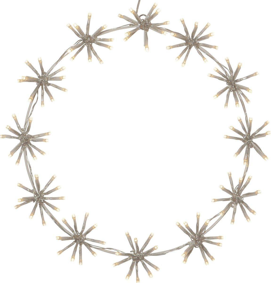 Ring Mit Blumendetails 120xLED Weiss 500x40x500mm Flower Ring