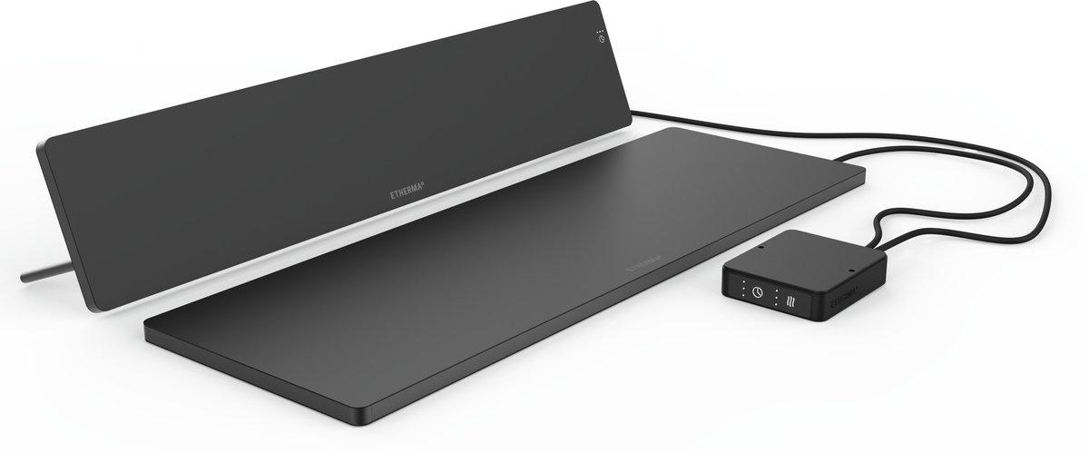 Arbeitsplatzheizung Set bestehend aus LAVA-DESK TOP & SUB Schwarz 230V