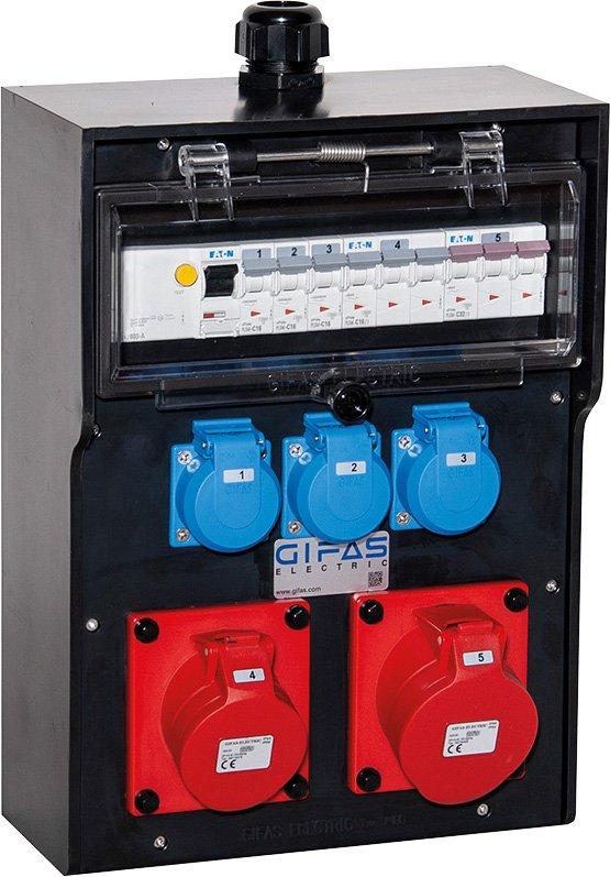 VG AP Steckdosenverteiler BR 7400 IP44 CEE32A CEE16A Schuko FI LS M32