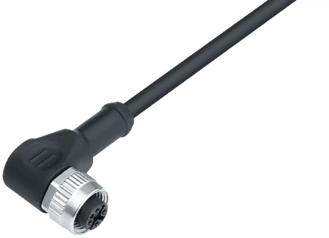 Sensor-/Aktor-Steckverbinder konfektioniert Buchse gewinkelt 5 m
