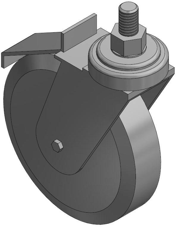 Lenkrolle mit Feststeller