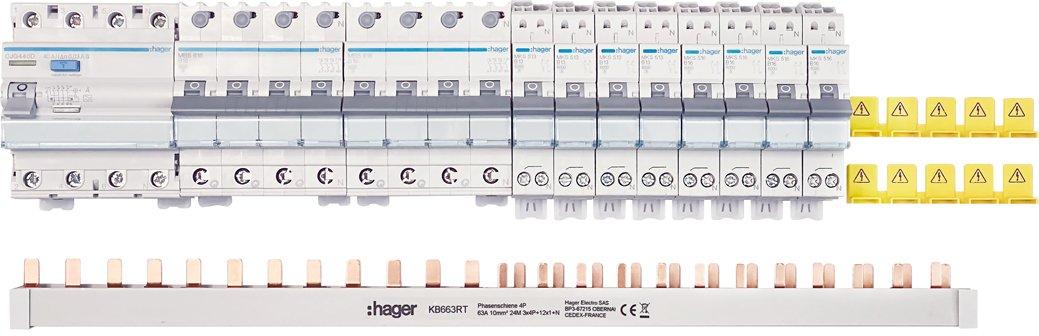 Wohnungspaket Installationsverteiler 20PE (inkl. Verschienung)