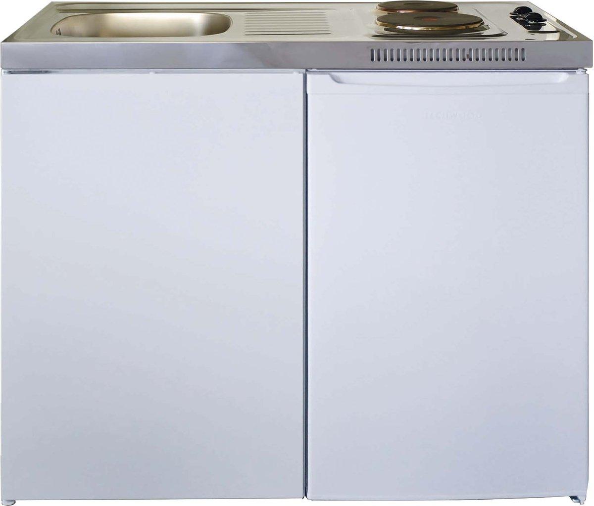 Miniküche Easyline Elektrokochfeld rechts - Spüle links RXME 100 SO SI-KABEL