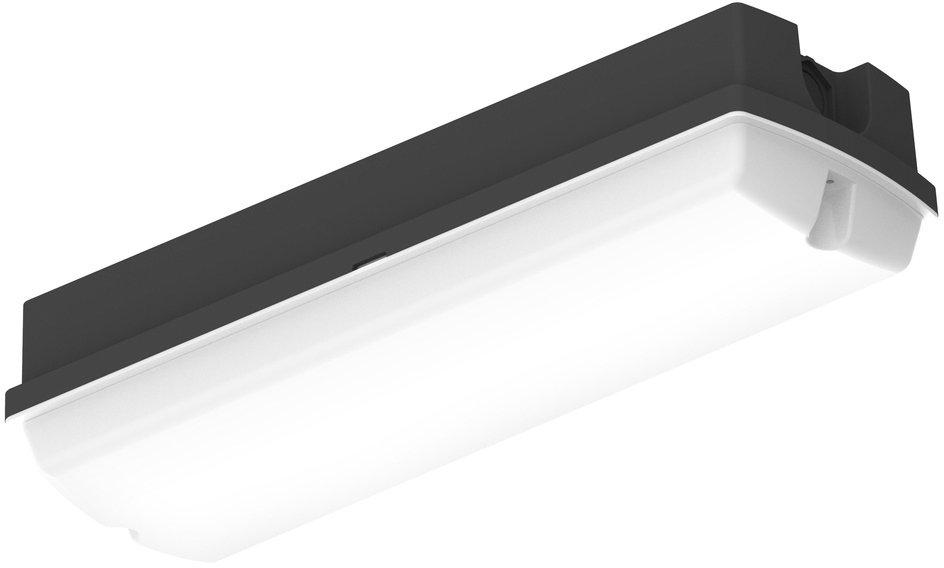Anbauleuchte BULKHEAD COMPACT RECTANGULAR SENSOR RC SEN V 8W CPS IP65 schwarz