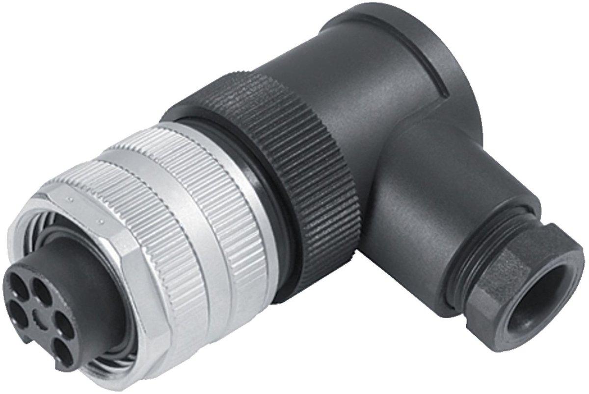 7/8" Winkeldose 4-polig (4+PE) 6,0-8,0 mm ungeschirmt schraubklemm IP67 UL VDE