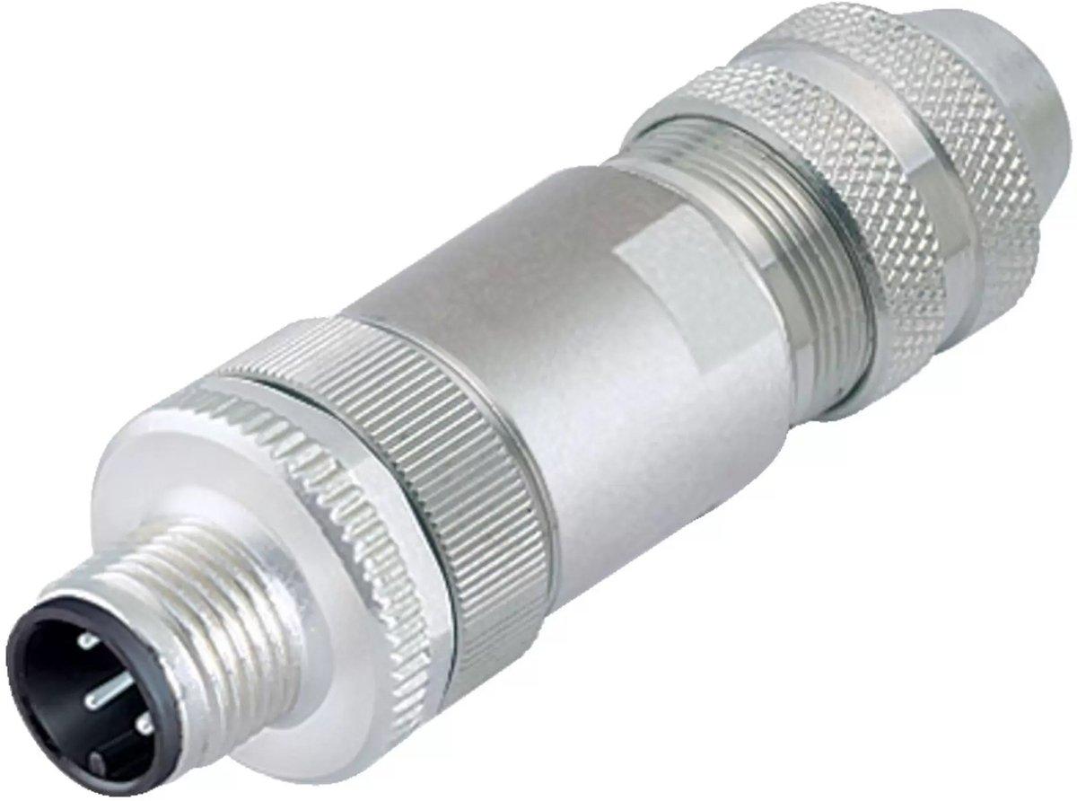 M12-B Kabelstecker Polzahl: 5 6,0-8,0 mm schirmbar schraubklemm IP67 UL