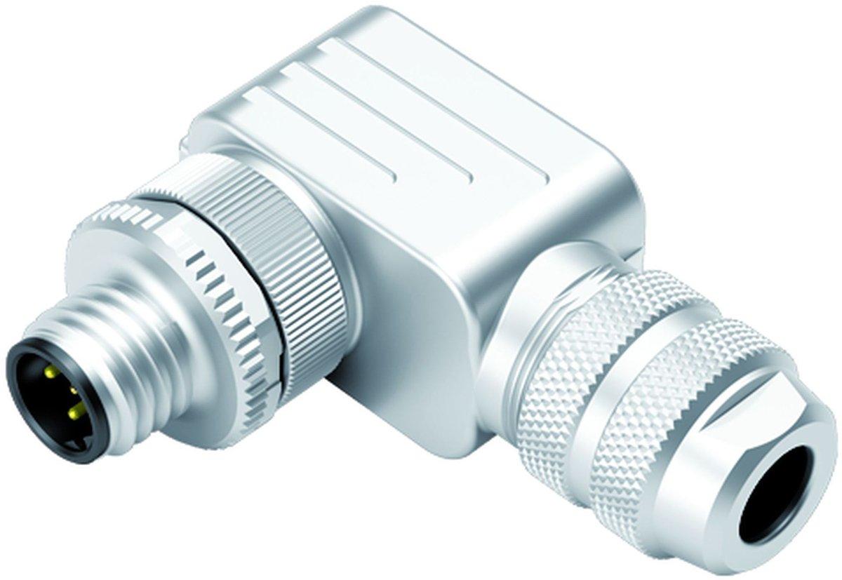 M12-B Winkelstecker Polzahl: 5 6,0-8,0 mm schirmbar schraubklemm IP67 UL