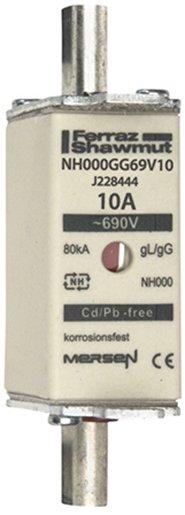 NH-Sicherung gG Gr.000 690VAC/250VDC 40A mit spannungsführenden Grifflaschen