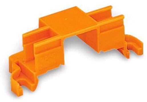 Befestigungsadapter für 4 Steckplätze zur Montage auf TS 35 orange