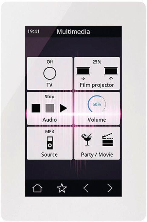KNX Verso 2 4,3 Touchdisplay mit IP Funktionalität weiß