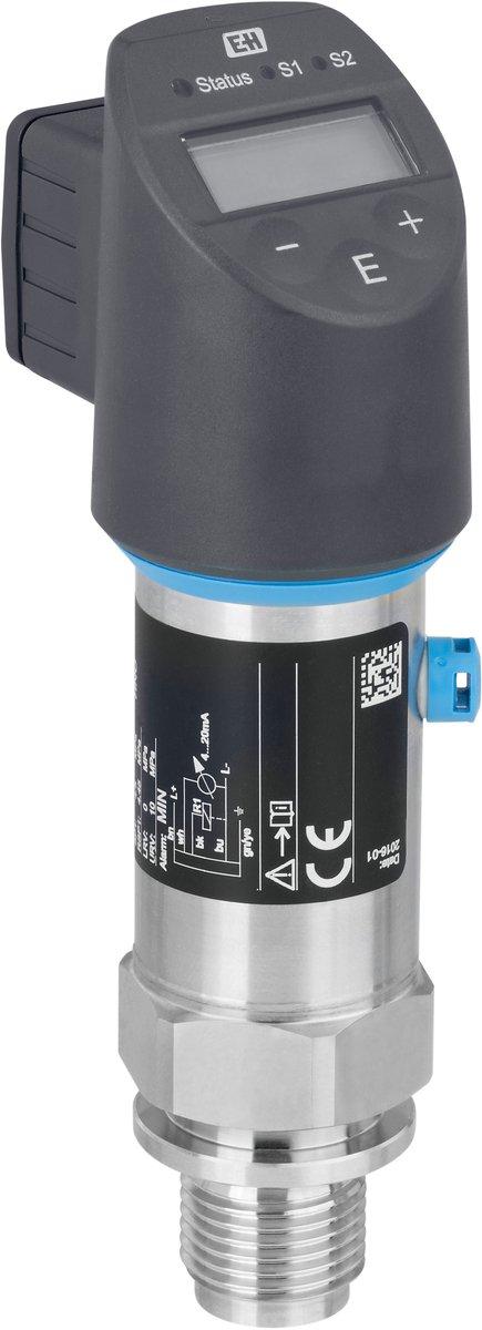 Druckschalter 10bar IO-Link/PNP/4-20mA G1/2 frontbündig M12 0,5%