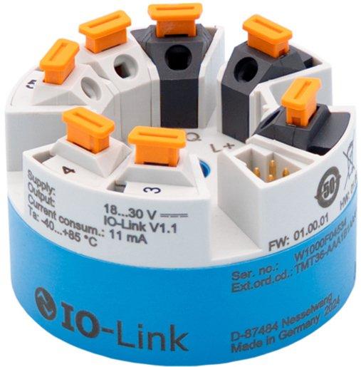 Temperaturtransmitter IO-Link RTD Form B Schraubklemmen +Montageset