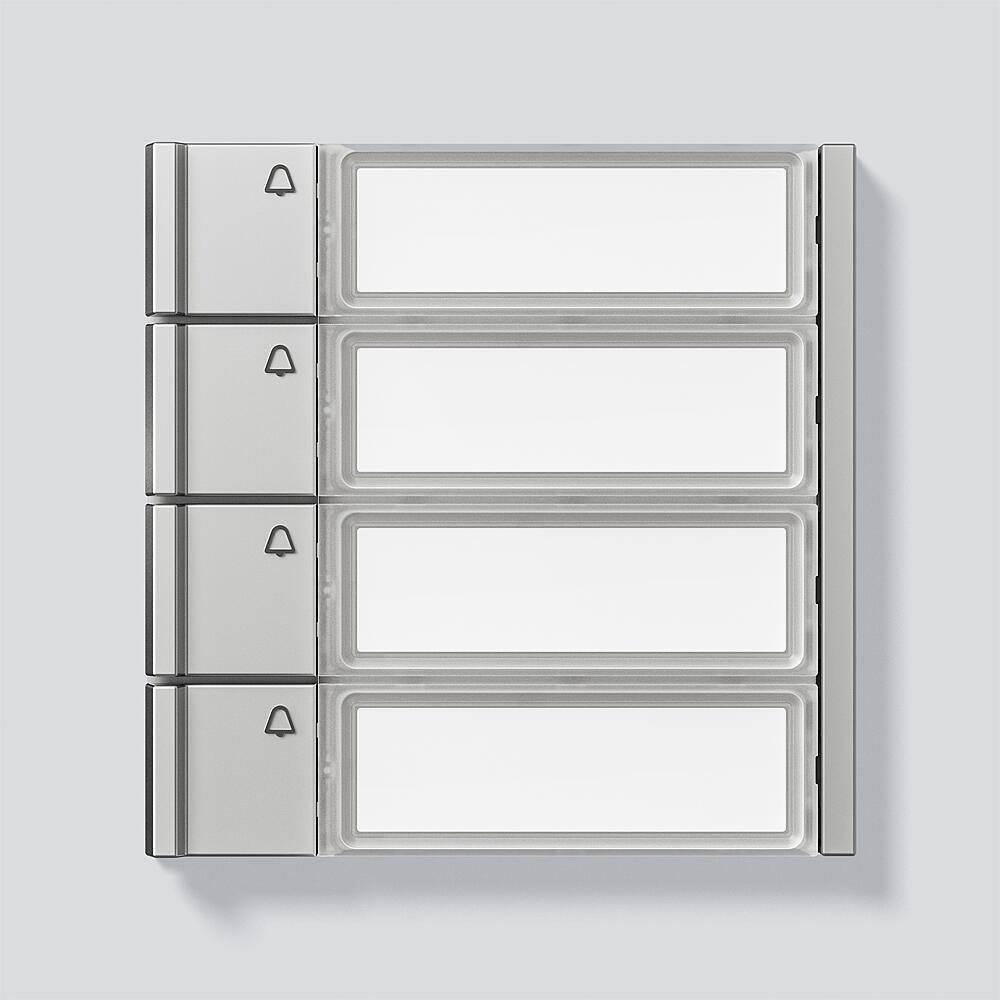 Ruftasten für Siedle Vario: 4 Ruftasten mit Glockensymbol