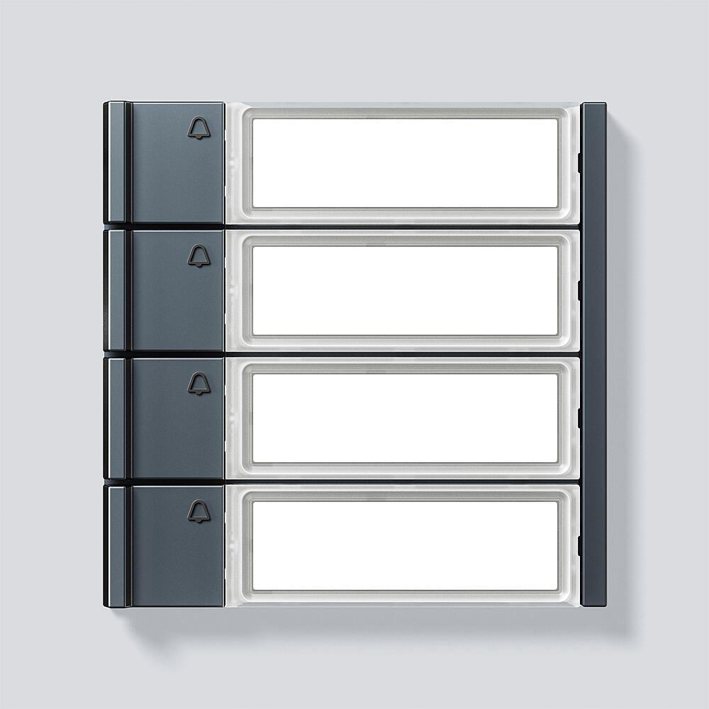 Ruftasten für Siedle Vario: 4 Ruftasten mit Glockensymbol