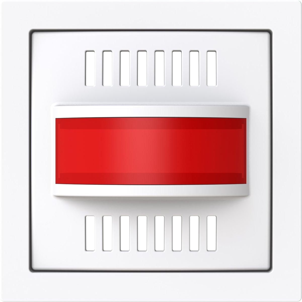 Zentralscheibe mit rotem Lichtfenster Infoline studioweiß - art linear