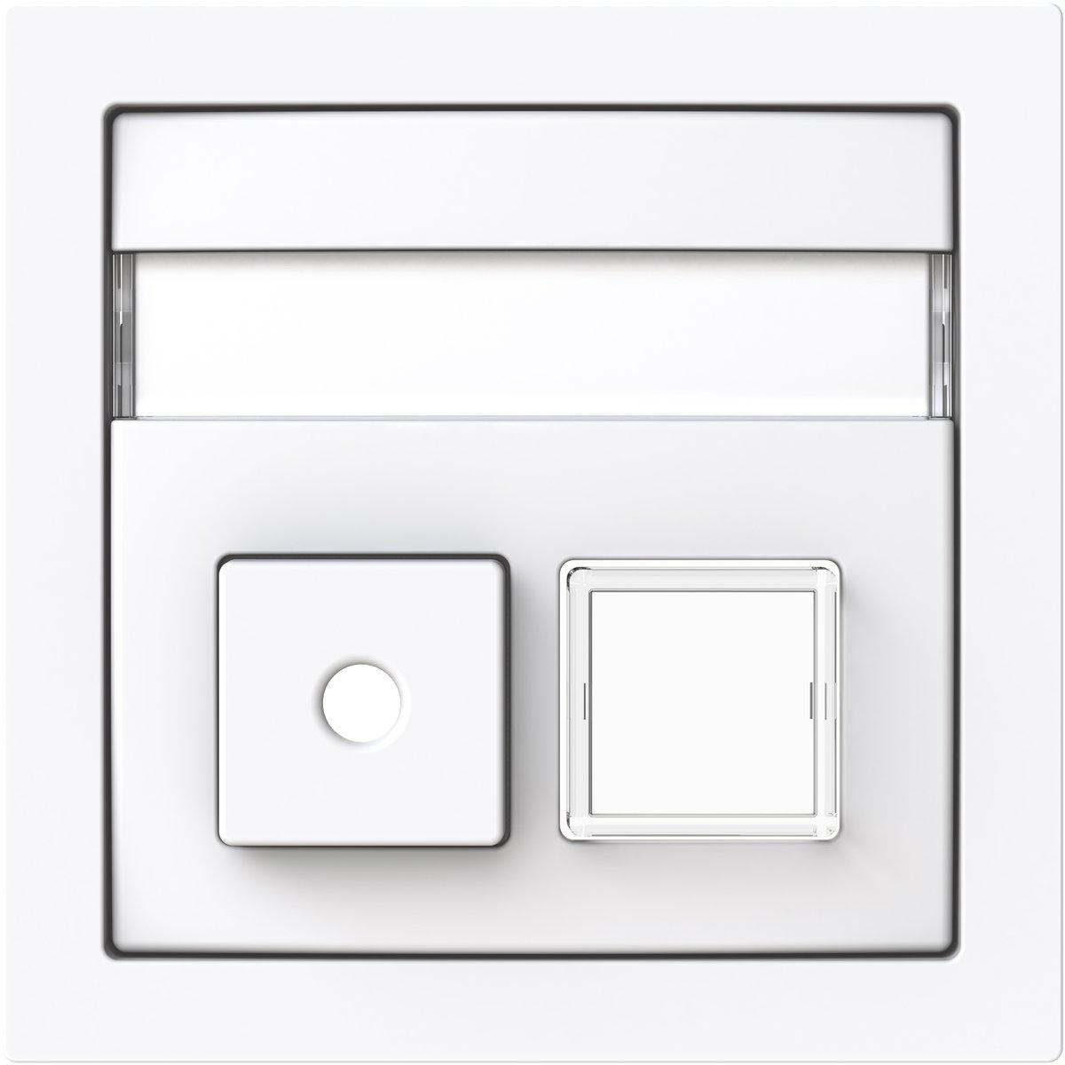 Zentralscheibe mit Beschriftungsfeld Infoline klar studioweiß - art linear