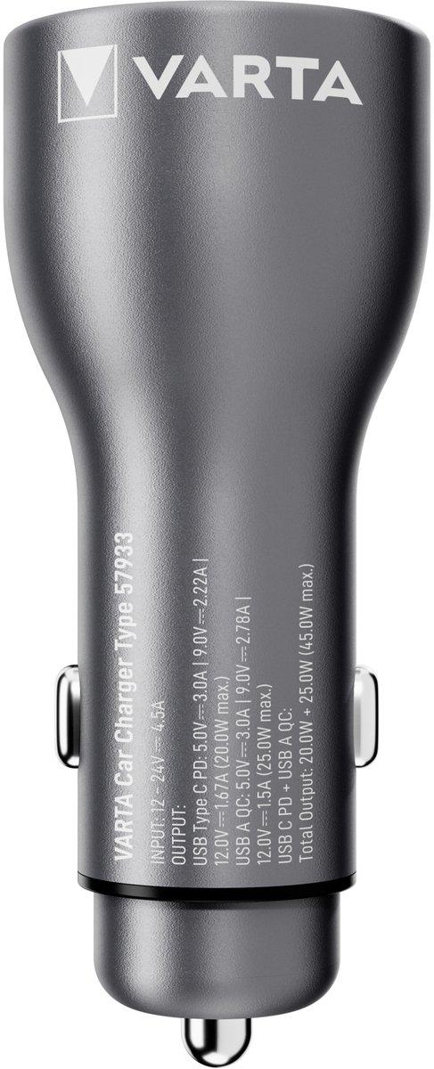 USB-Ladegerät 45 W USB-A USB-C Kfz