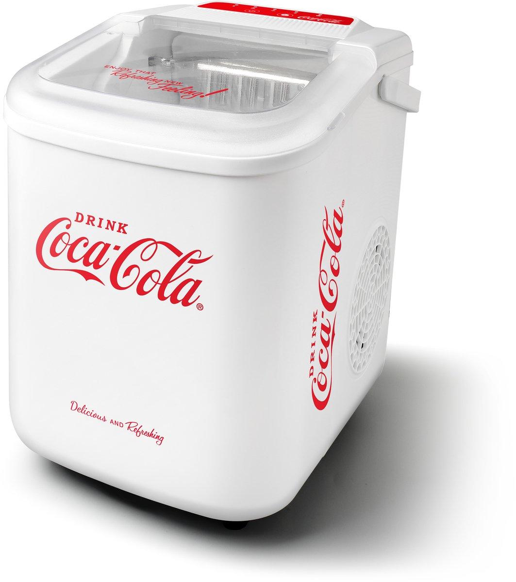 Coca-Cola Retro Eiswürfelautomat weiß