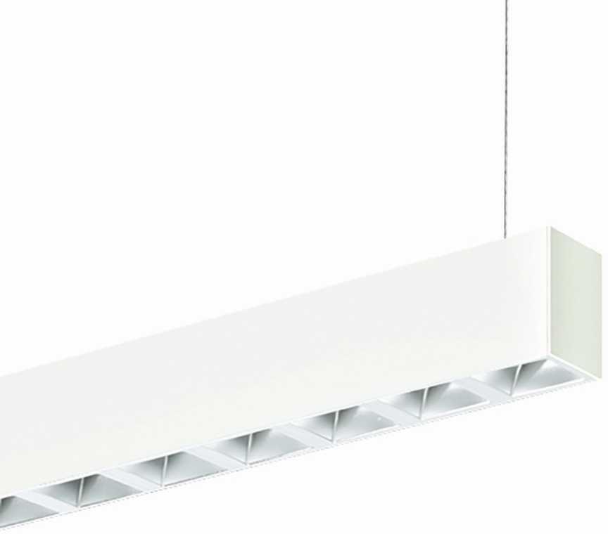 quadro Pendelleuchte di/id weiß BAP 1124x50 LED HO 930 45W 5805lm DALI