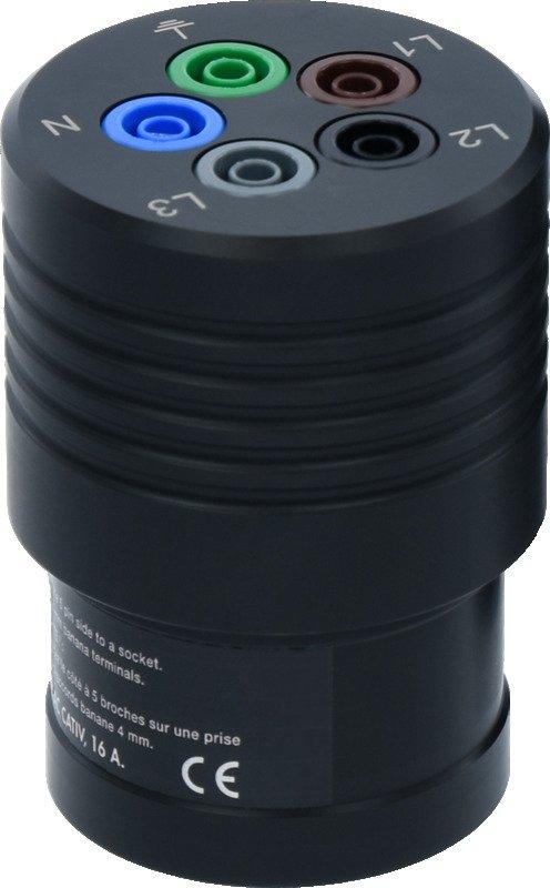 CEE Drehstrom-Adapter 16 A zum Anschluss für Prüfgeräte über 4 mm