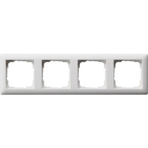 4-fach Abdeckrahmen für Standard 55 reinweiß matt