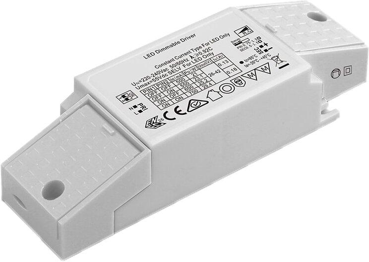 LED-Netzteil CC 13-30W 500-700mA 26-42V dimmbar Phasenab/-anschnitt
